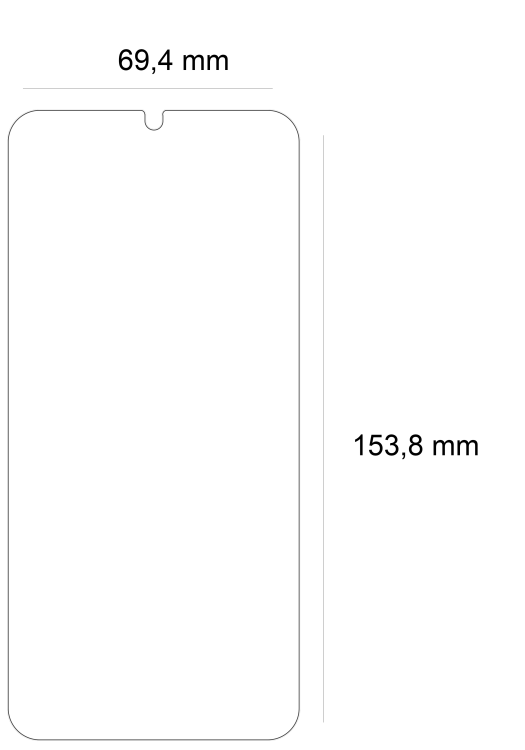 wymiary szkla samsung galaxy a25 5g