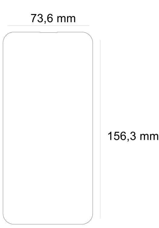 wymiary szkła iphone 13 pro max