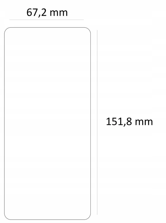 wymiary szkla xiaomi redmi note 10