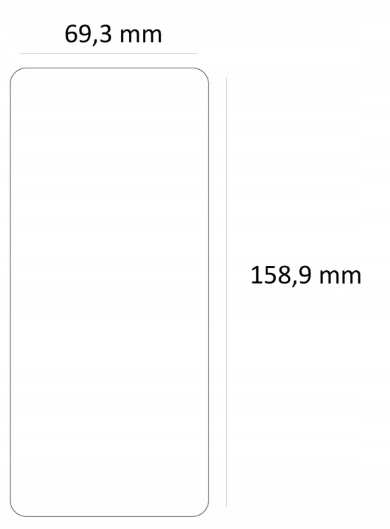 wymiary szkla xiaomi poco x5 5g