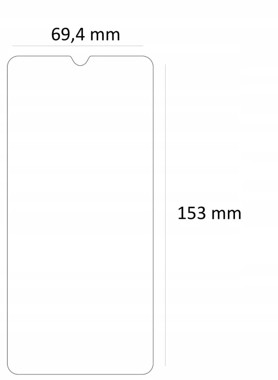 wymiary szkla xiaomi redmi note 8 pro