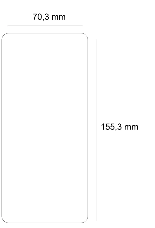 wymiary szkla xiaomi poco x6